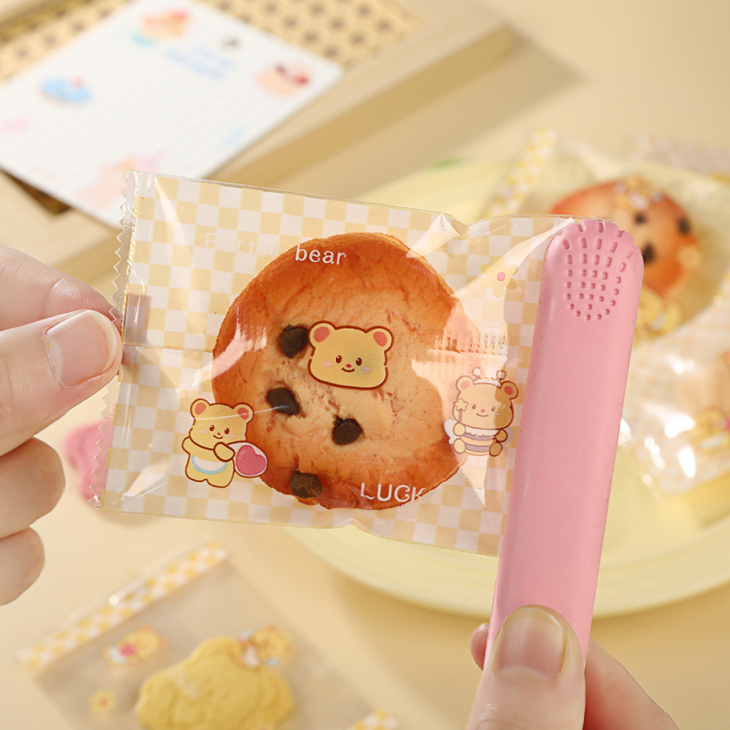 Pungă pentru ambalarea biscuiților - design cu fulgi de zăpadă mat, sigilare termică, material compozit, personalizabil