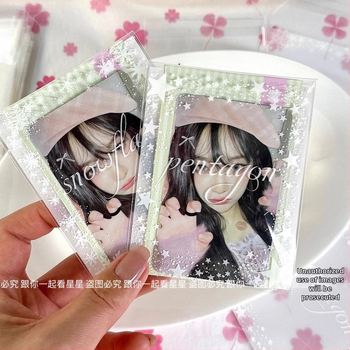 Samolepovacia darčeková taška s motívom hviezdy a snehovej vločky, Fruit smoothie, univerzálne balenie, dĺžka uzávierky 1–1,5 cm