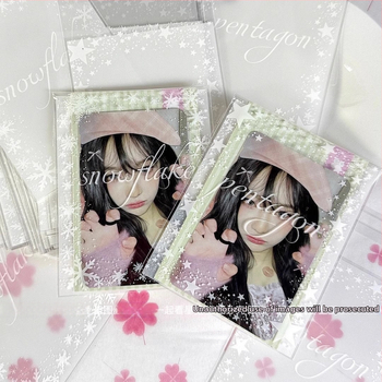 Samolepovacia darčeková taška s motívom hviezdy a snehovej vločky, Fruit smoothie, univerzálne balenie, dĺžka uzávierky 1–1,5 cm