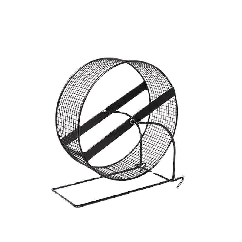 Метална скоба за хамстерово колело с въртящ се топков треньор за малки домашни любимци