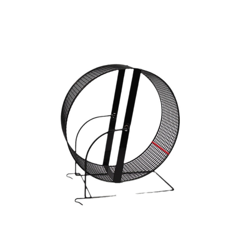 Метална скоба за хамстерово колело с въртящ се топков треньор за малки домашни любимци