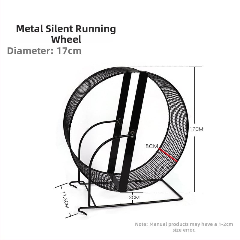 Метална скоба за хамстерово колело с въртящ се топков треньор за малки домашни любимци