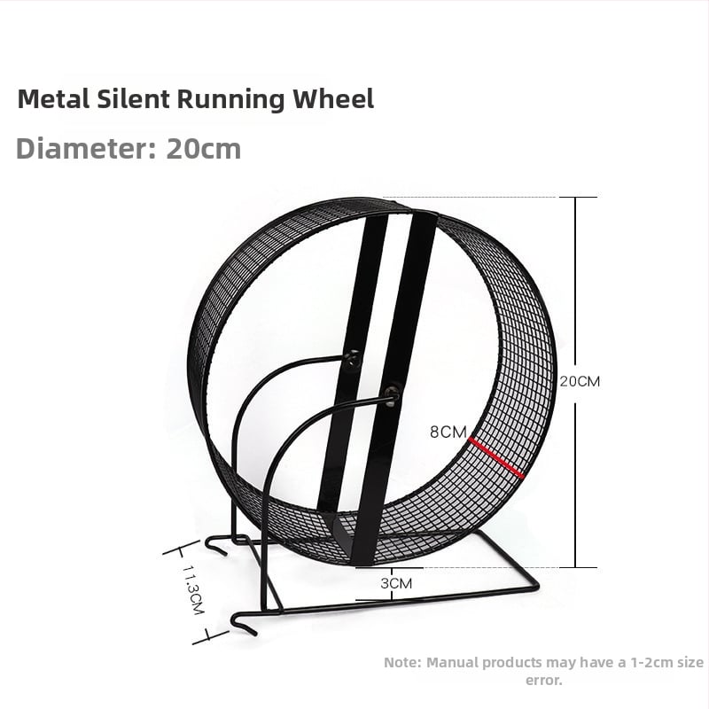 Метална скоба за хамстерово колело с въртящ се топков треньор за малки домашни любимци