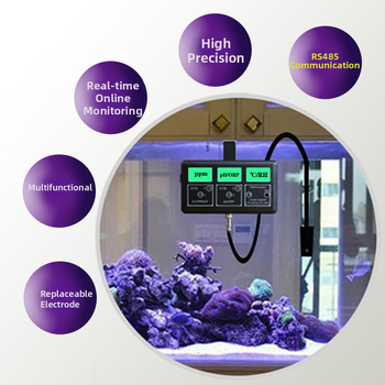 7-v-1 detektor kvality vody - viacparametrálny online monitor RS485, pH 0-14, presnosť 0,01, celková tvrdosť, slanitosť