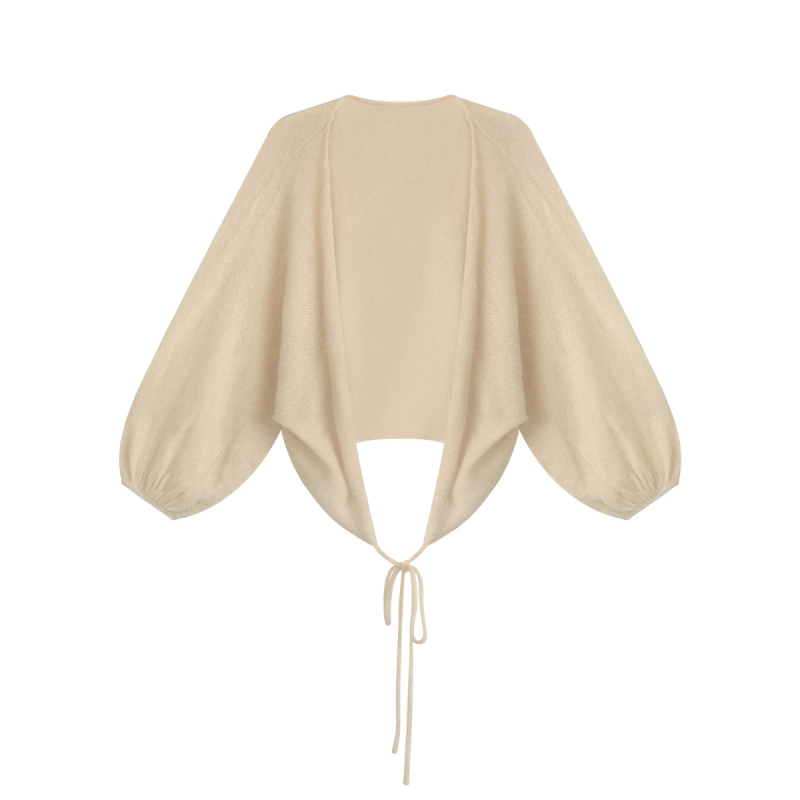 Ženski kardigan-pulover od Mohair/Nylon smjese, slobodan kroj, dugi rukavi, bez ovratnika