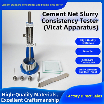 Štandardný Vicatov prístroj na stanovenie konzistencie cementovej pasty a času tuhnutia – model Standard, rozsah 0-70, presnosť 0,1, položka WKY01, s výmenným kruhovým formovacím dielom