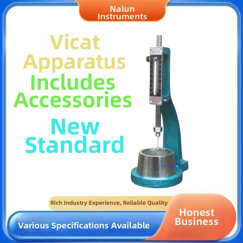 Štandardný Vicatov prístroj na stanovenie konzistencie cementovej pasty a času tuhnutia – model Standard, rozsah 0-70, presnosť 0,1, položka WKY01, s výmenným kruhovým formovacím dielom