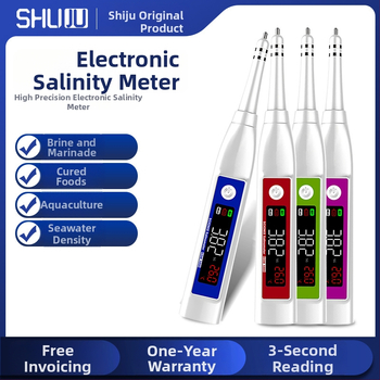 SHUJU ηλεκτρονικός μετρητής αλμυρότητας για κουζίνα, αλατό νερό, μαγειρευτά τρόφιμα, ενυδρείο και θαλασσινό νερό – ακρίβεια ±0,1%–2%.