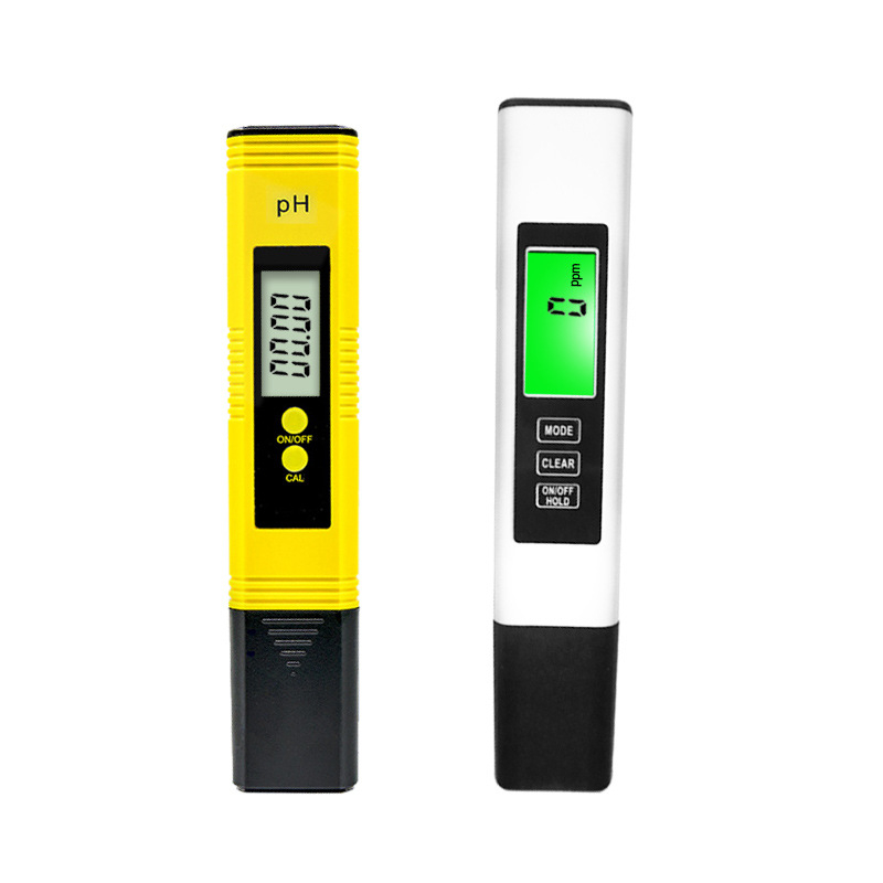 Prijenosni analizator kvalitete vode PH02 & TDS-A2 — pH 0-14; 1-9990 ppm; 0-9990 µS/cm; Razlučivost 0.01 pH / 1 ppm; Točnost 0.05 pH ±2%