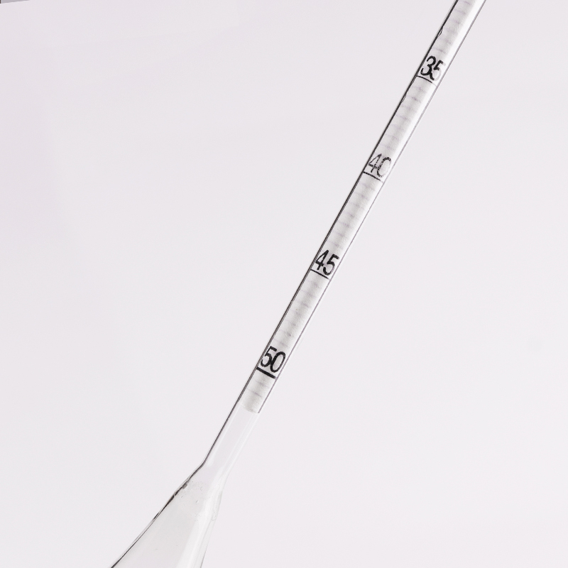 Talajhidrométer – sűrűségmérő, Típus A-5+50 / Típus B, 0,995–1,030 g/cm³, TM-85, Fából készült doboz