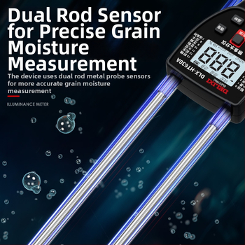 Delixi DLX-HT630A vlhkomer na zrno pre pšenicu, ryžu, kukuricu a sóju – rozsah 7,5–55%, rozlíšenie 0,1%