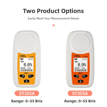Cukrový refraktometer - digitálny prístroj pre ovocie a nápoje (Model ST335A, Značka Smartsensor/xima, Rozsah sladkosti 0-55%)