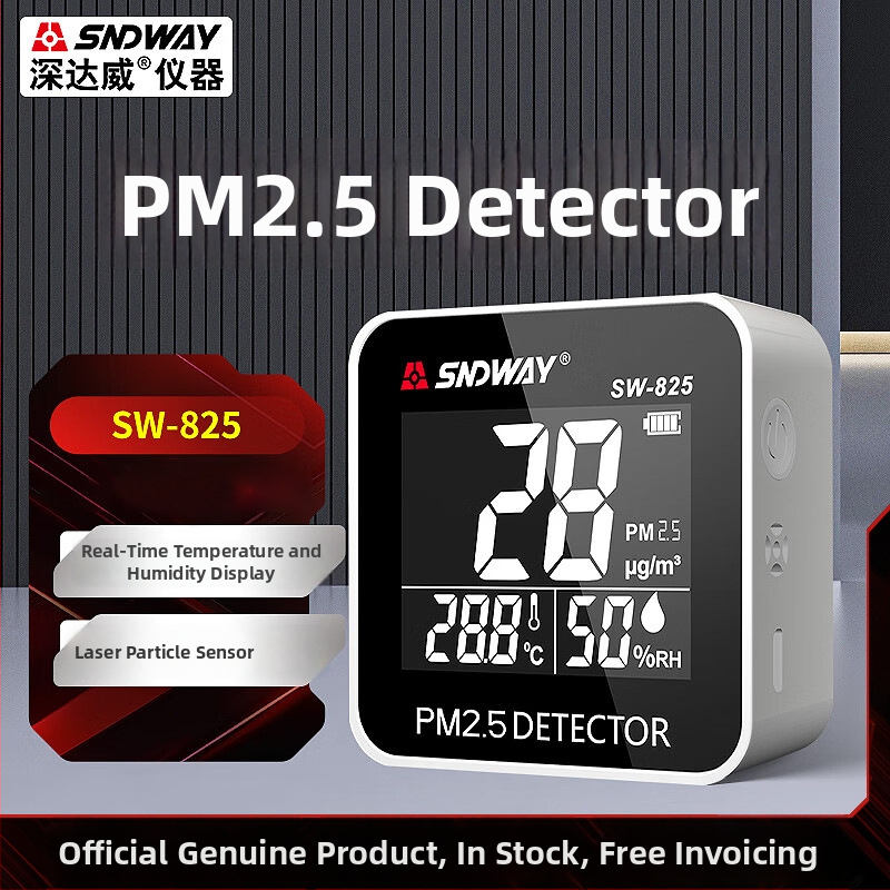 Deep Dawei SW-825 Detektor kvality vzduchu: PM2.5 monitor, prach a hmla, teplota a vlhkosť