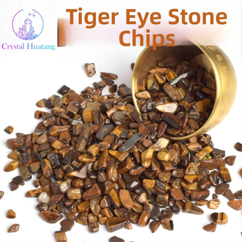 Pietriș de cristal cu ochi de tigru pentru acvariu - Cristal alb, brand Huatang, piatră cristalin brută, ambalare carton, stil Chinezesc