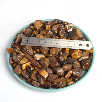 Pietriș de cristal cu ochi de tigru pentru acvariu - Cristal alb, brand Huatang, piatră cristalin brută, ambalare carton, stil Chinezesc