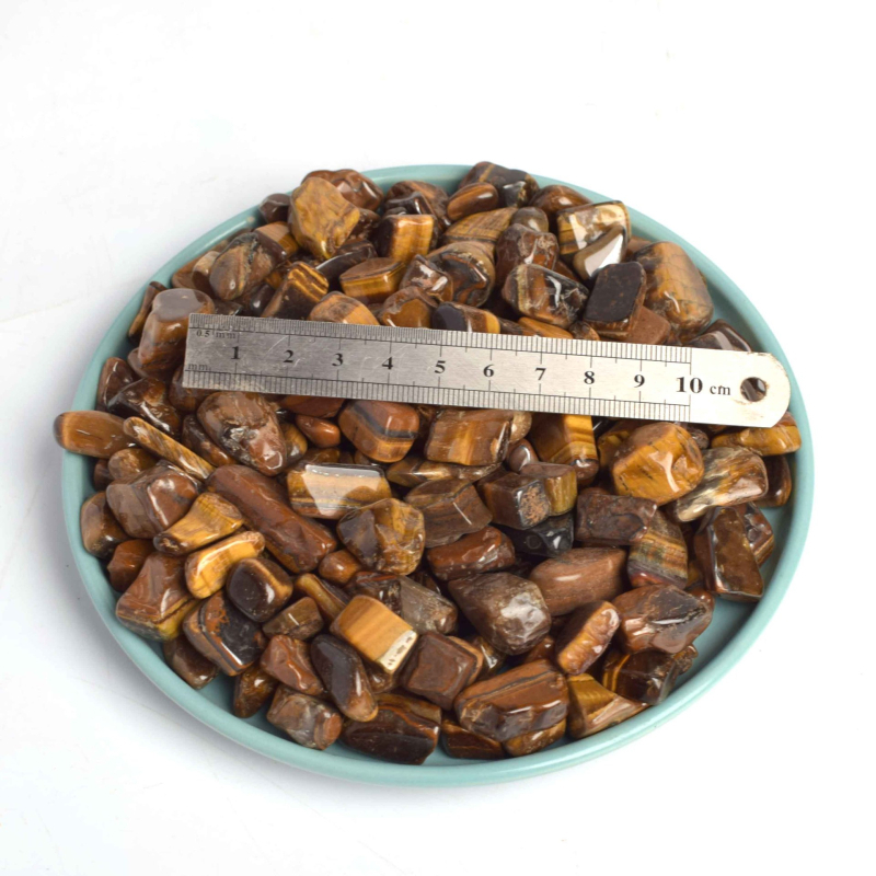 Pietriș de cristal cu ochi de tigru pentru acvariu - Cristal alb, brand Huatang, piatră cristalin brută, ambalare carton, stil Chinezesc