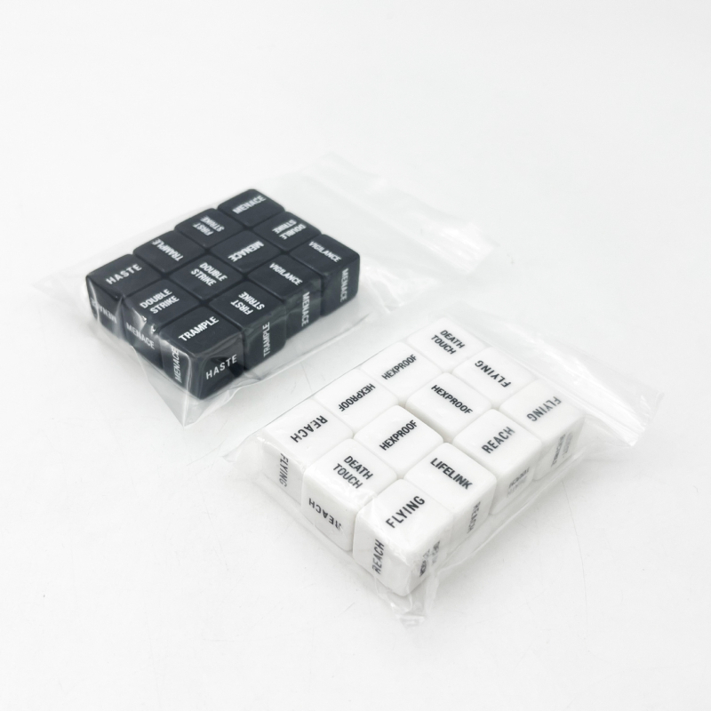 Akrilne kocke za društvene igre s pravokutnim kutem; mogućnost prilagodbe; pogodne za šah i karte.