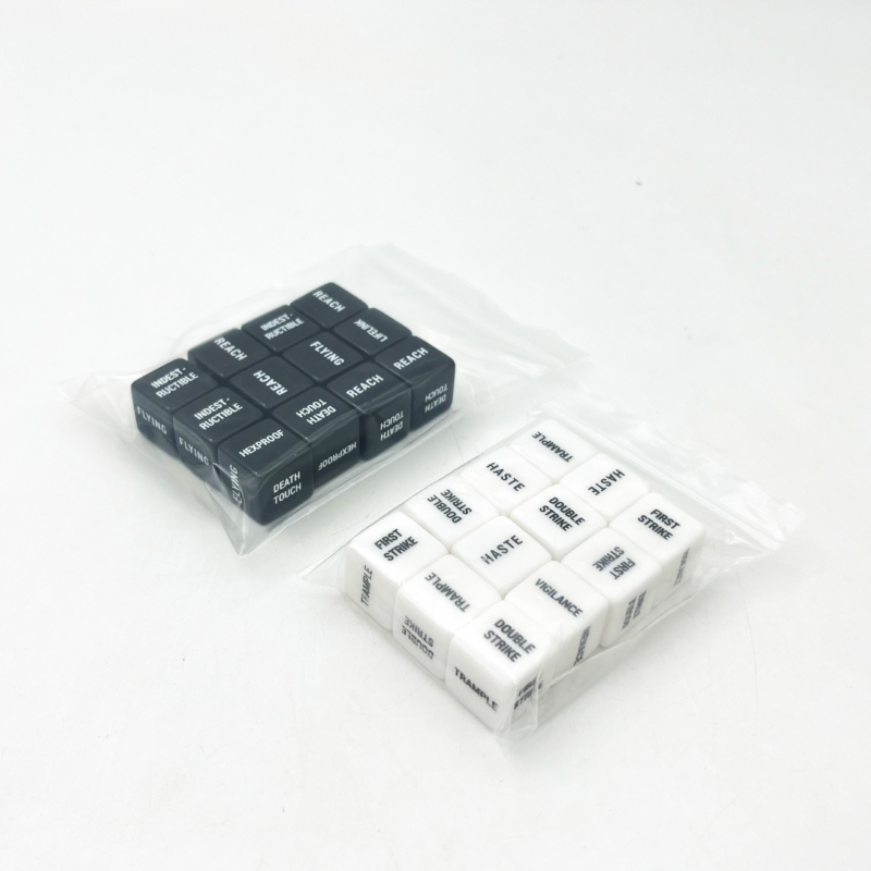 Akrilne kocke za društvene igre s pravokutnim kutem; mogućnost prilagodbe; pogodne za šah i karte.