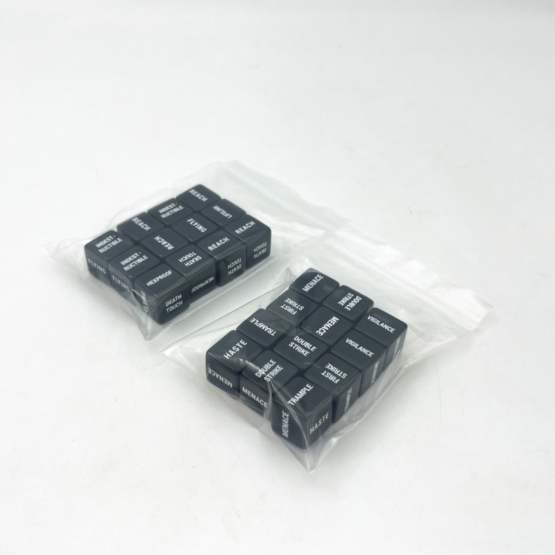 Akrilne kocke za društvene igre s pravokutnim kutem; mogućnost prilagodbe; pogodne za šah i karte.