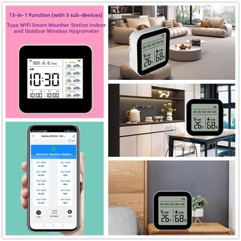 ZN-2C012: Tuya WiFi 13-σε-1 μετρητής CO2 και ποιότητας αέρα με ασύρματο 433 MHz, WiFi; εύρος CO2 400–6000 ppm, ακρίβεια 50 ppm, τάση 3.7 V