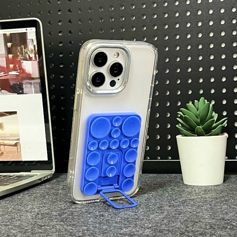 Suport de birou din silicon cu ventuză pentru telefon – universal, material silicon, suport telefon, suport birou