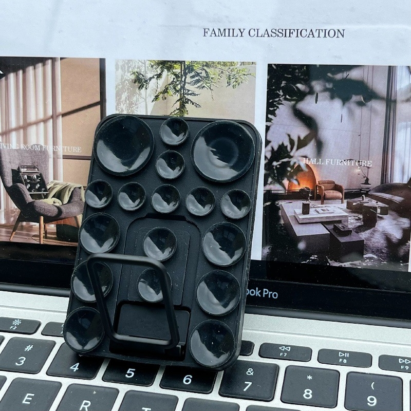 Suport de birou din silicon cu ventuză pentru telefon – universal, material silicon, suport telefon, suport birou