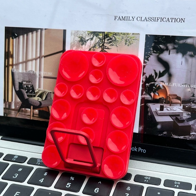 Suport de birou din silicon cu ventuză pentru telefon – universal, material silicon, suport telefon, suport birou