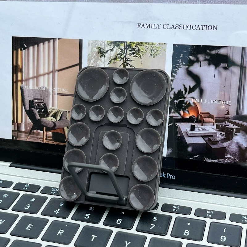 Suport de birou din silicon cu ventuză pentru telefon – universal, material silicon, suport telefon, suport birou