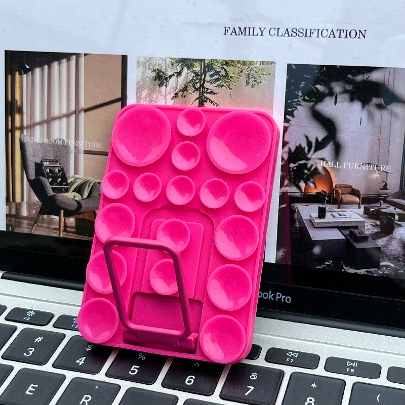 Suport de birou din silicon cu ventuză pentru telefon – universal, material silicon, suport telefon, suport birou