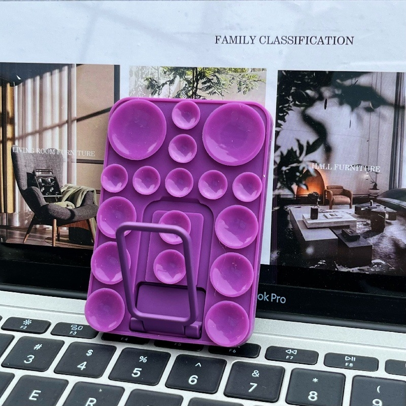 Suport de birou din silicon cu ventuză pentru telefon – universal, material silicon, suport telefon, suport birou