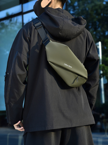 Muška crossbody torba – ulični stil, Oxford tkanina, vodootporna, karirani uzorak, Calico Klare
