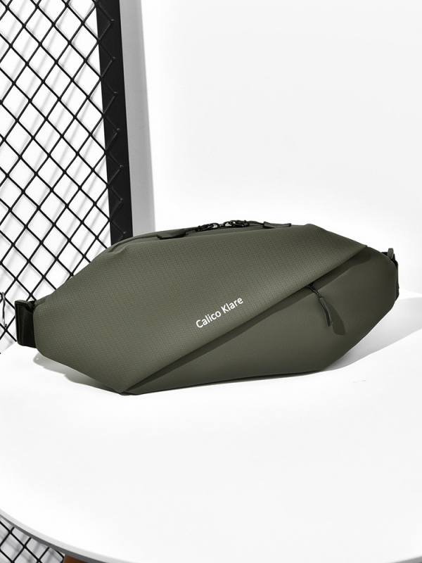 Muška crossbody torba – ulični stil, Oxford tkanina, vodootporna, karirani uzorak, Calico Klare