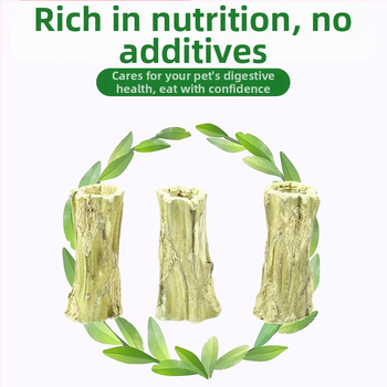 Bețișor de mestecat din lemn de papaya pentru animale mici — tulpină de papaya, jucărie naturală; Brand: Consultation