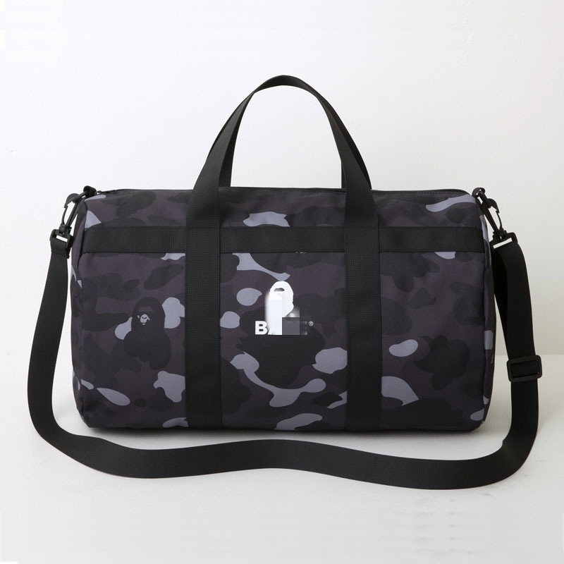 Cilindrična crossbody torba s kamuflažom Ape Head od Oxford tkanine, kapacitet ispod 20 L, unisex