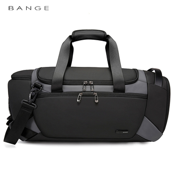 Fitness torba s odjeljkom za suhe/mokre stvari i odvojenim pretincem za cipele, kapacitet 20-35L, Oxford tkanina, crossbody dizajn