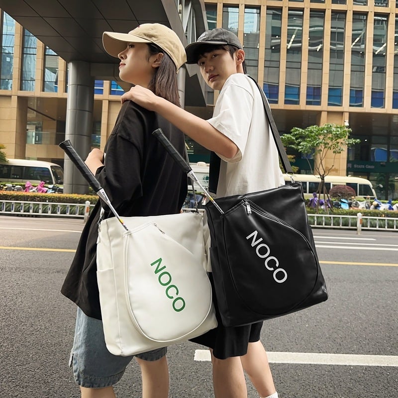 Torba za badminton s PU materijalom, vodootporna, velika kapaciteta, unisex crossbody dizajn