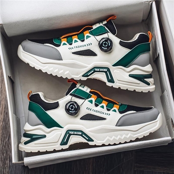 Muške tenisice u stilu Dad shoes za ljeto, prozračne i udobne (gornji dio: mikrovlakno; unutarnji dio: mreža; potplat: guma; oblik prsta: zaobljeni; visina pete: niska 1–3 cm)