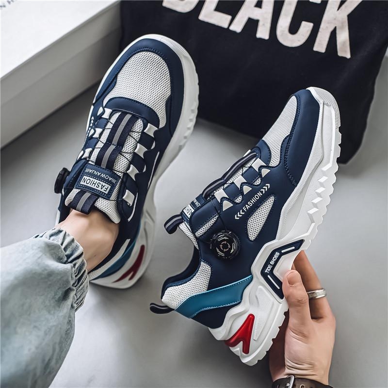 Muške tenisice u stilu Dad shoes za ljeto, prozračne i udobne (gornji dio: mikrovlakno; unutarnji dio: mreža; potplat: guma; oblik prsta: zaobljeni; visina pete: niska 1–3 cm)