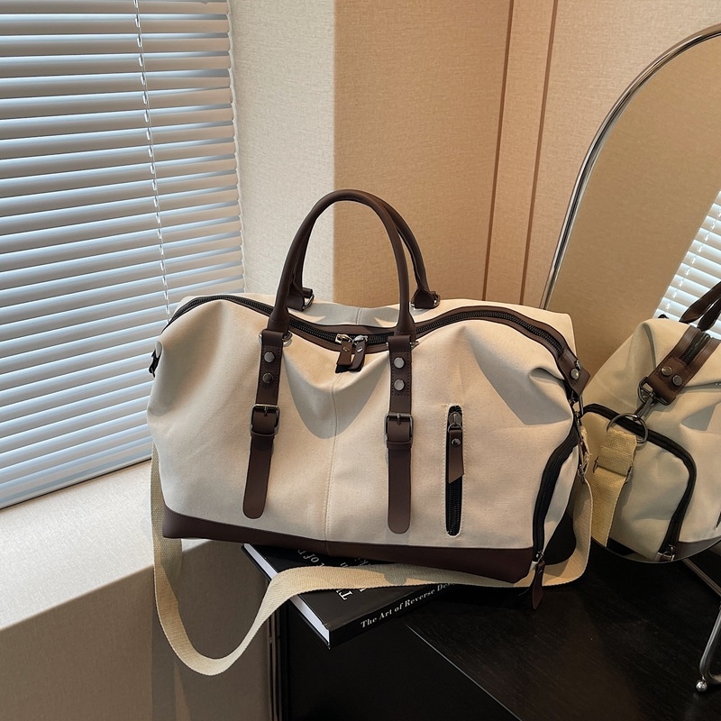 Putna torba od platna, unisex, 20–35L, platno, suho/mokro odjeljenje, poliester podstava