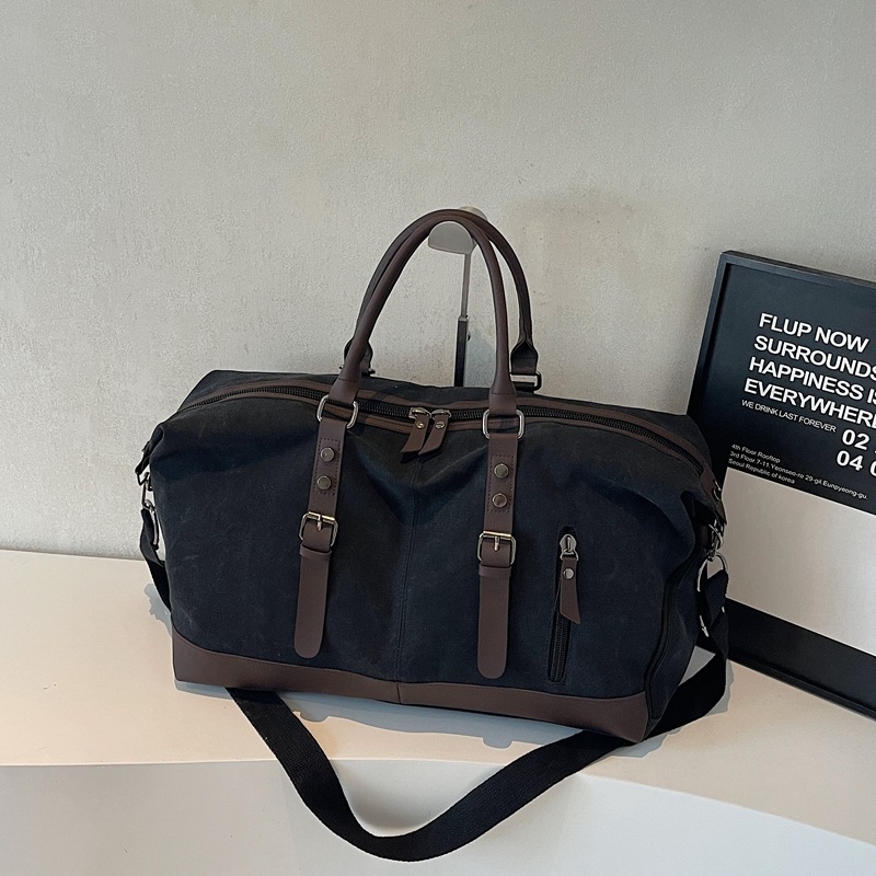 Putna torba od platna, unisex, 20–35L, platno, suho/mokro odjeljenje, poliester podstava