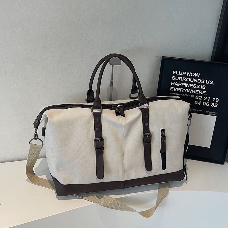 Putna torba od platna, unisex, 20–35L, platno, suho/mokro odjeljenje, poliester podstava