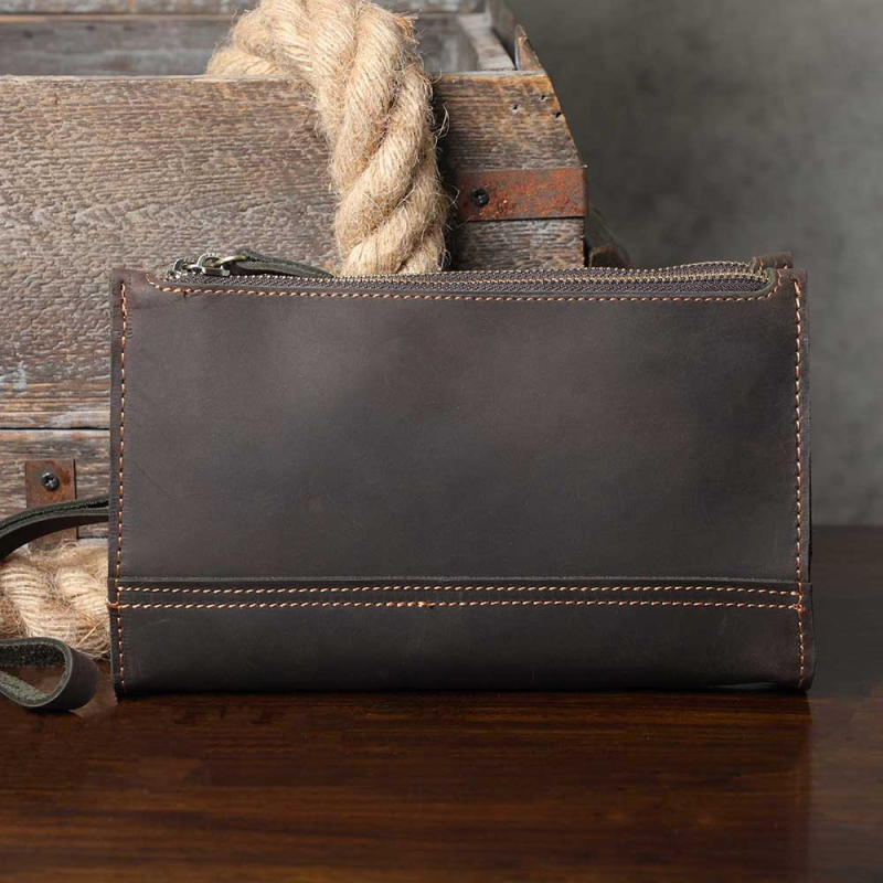 Swoke muška crossbody torba, prava koža, gornji sloj kože, ulični stil