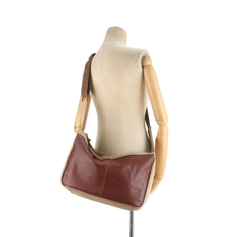 Muška crossbody torba od prave kože, gradski minimalistički stil, koža prvog sloja, otporna na habanje