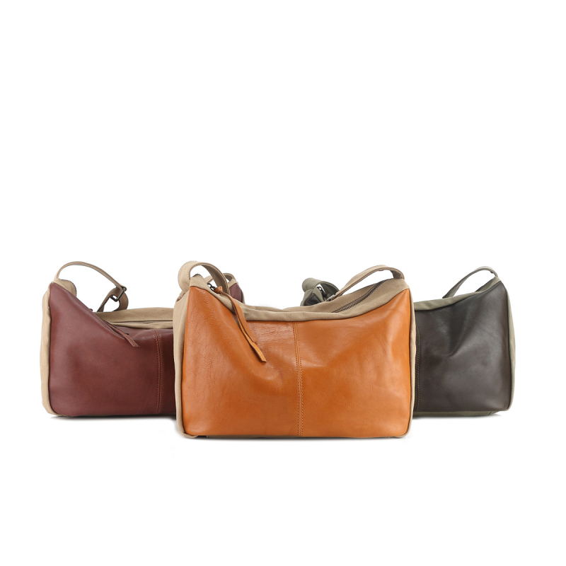 Muška crossbody torba od prave kože, gradski minimalistički stil, koža prvog sloja, otporna na habanje