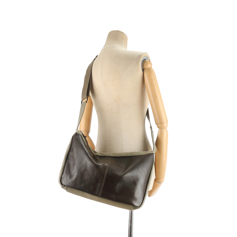 Muška crossbody torba od prave kože, gradski minimalistički stil, koža prvog sloja, otporna na habanje