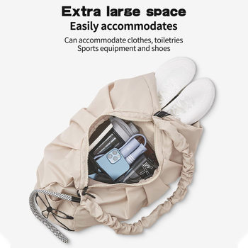 Unisex sportska torba od najlona, vodootporna, odjeljak za mokro/suho, joga tote torba preko ramena, za vanjsku upotrebu