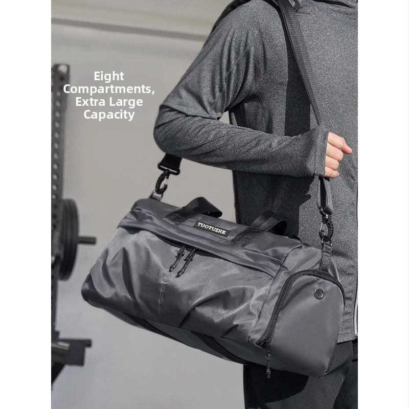Unisex crossbody torba za fitness s odjeljkom za suhe/mokre stvari, kapacitet 20–35L, Oxford platno, stil Business Elite