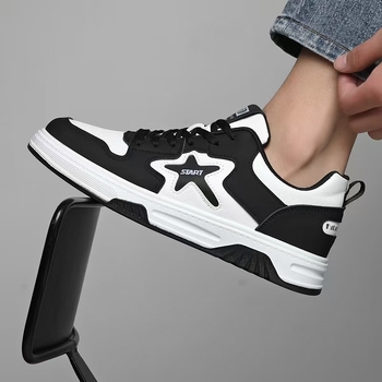 Muške tenisice: niski kroj, okrugli vrh, PU gornji dio, gumeni potplat, vezanje