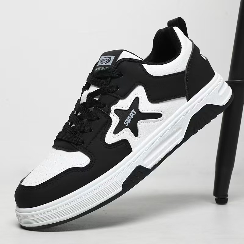 Muške tenisice: niski kroj, okrugli vrh, PU gornji dio, gumeni potplat, vezanje