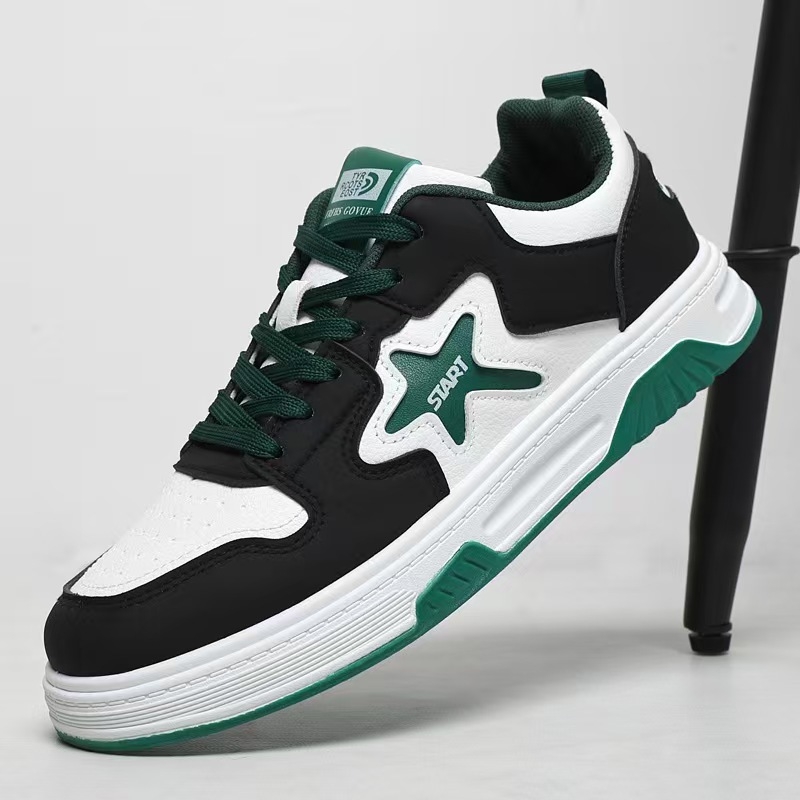 Muške tenisice: niski kroj, okrugli vrh, PU gornji dio, gumeni potplat, vezanje